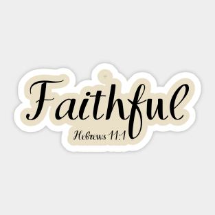 faithful logo Sticker